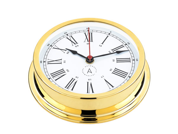 reloj marino dorado