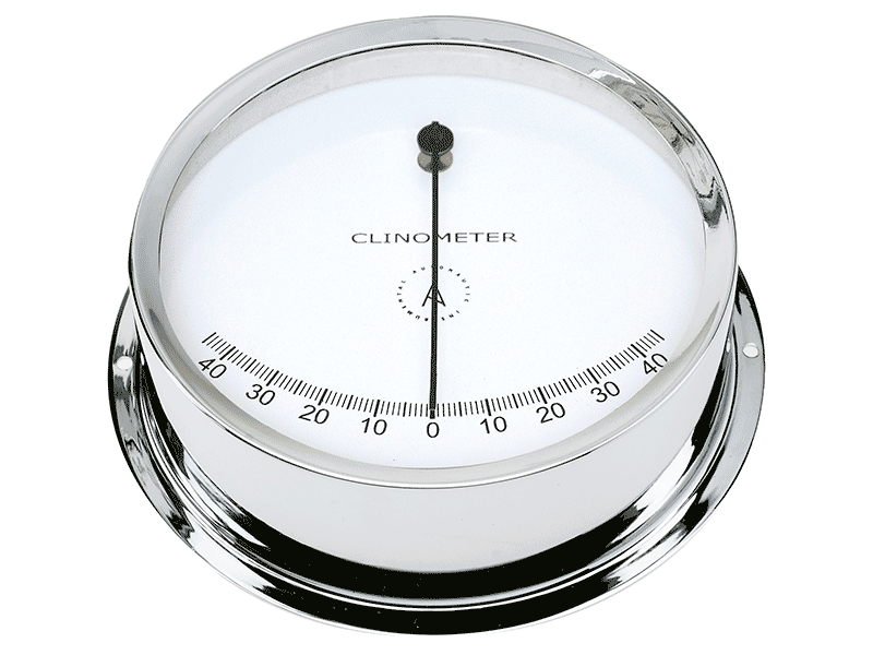 Chromed Nautical Clinometer CL120C    -EASY FIX SYSTEM-